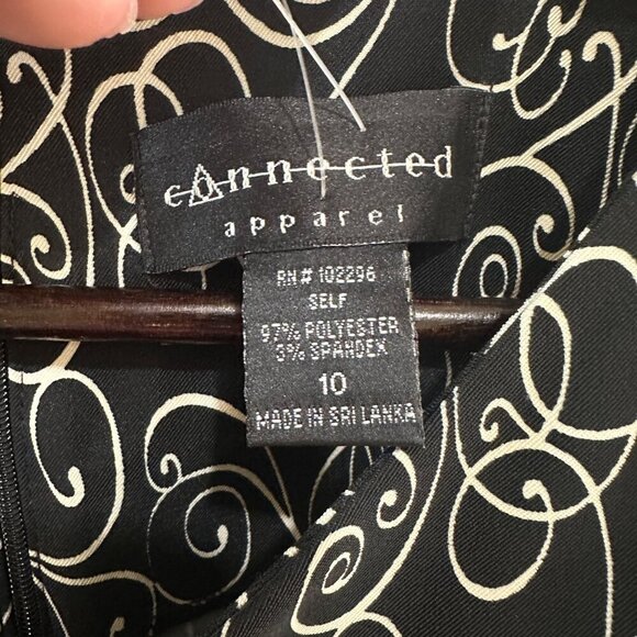 NWT Connected Apparel Scroll Print Dress - Size 10 - Picture 2 of 3
